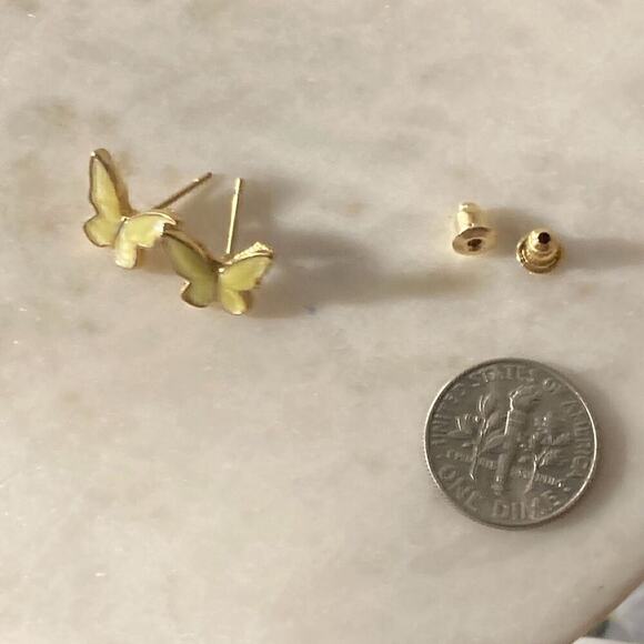 Stud Earrings butterfly - Picture 2 of 2